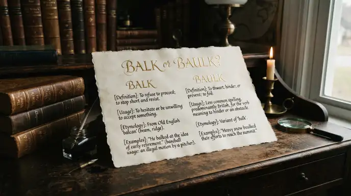 balk or baulk