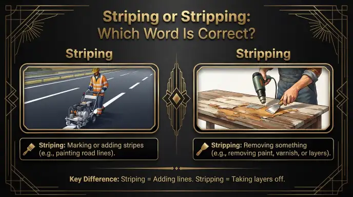 Striping or Stripping: